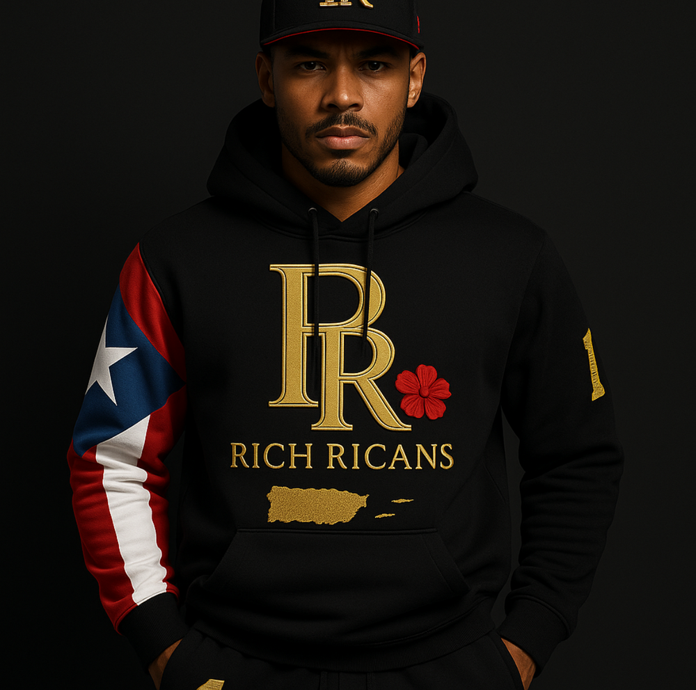 PR Heritage Hoodie — Black